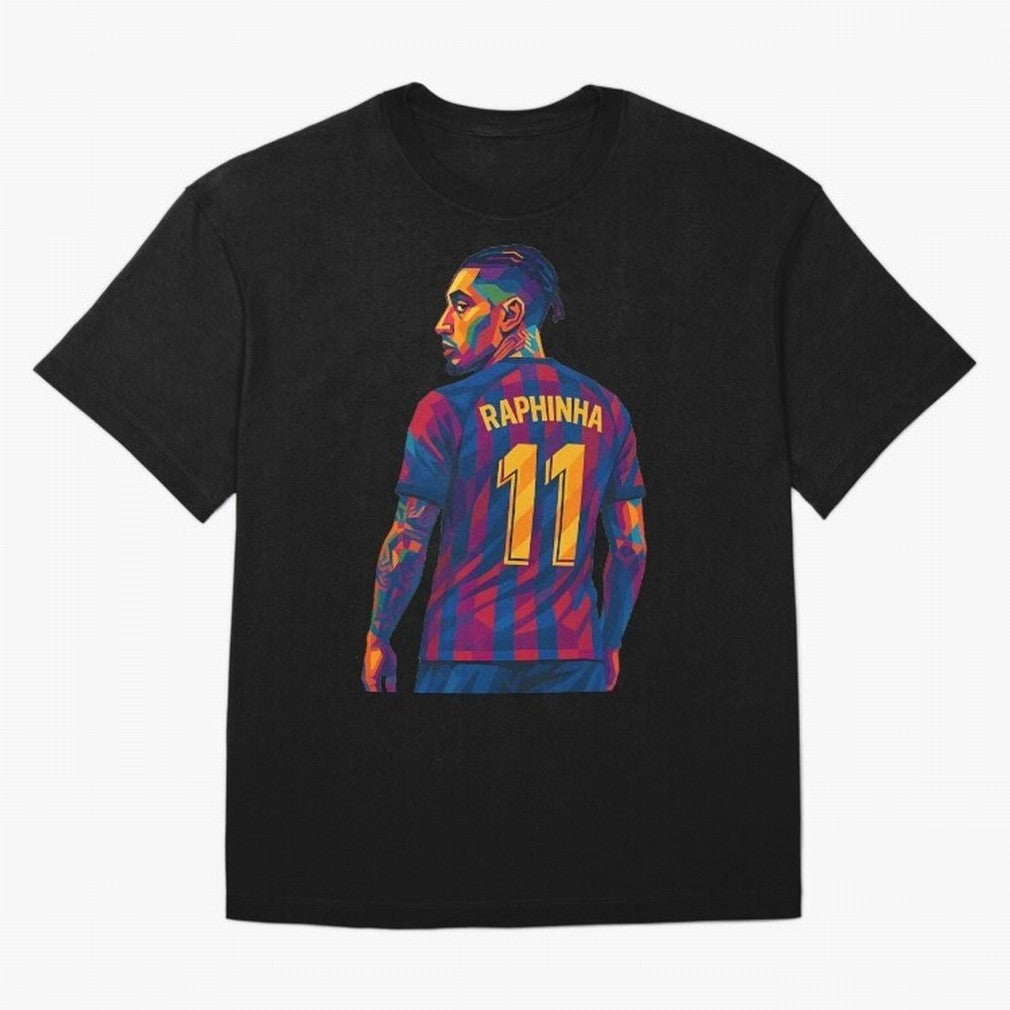Raphinha Oversized T-Shirt Make Memories around FIFA World Cup 2026 USA Canada Mexico Spirit, Filled with France, Mbappe and Neymar, Football Festival Excitement, Trophy Ambitions, Country Rivalries and Star Player Buzz; Created for Match Day
