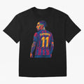 Raphinha Oversized T-Shirt Make Memories around FIFA World Cup 2026 USA Canada Mexico Spirit, Filled with France, Mbappe and Neymar, Football Festival Excitement, Trophy Ambitions, Country Rivalries and Star Player Buzz; Created for Match Day