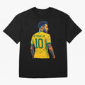 Neymar Jr Oversized T-Shirt Support the Legends of FIFA World Cup 2026 Highlighting Messi, CR7 and Mbappe, Brazil, Portugal and Argentina Energy, Football Festival Excitement, Trophy Ambitions, Country Rivalries and Star Player Buzz; Great for