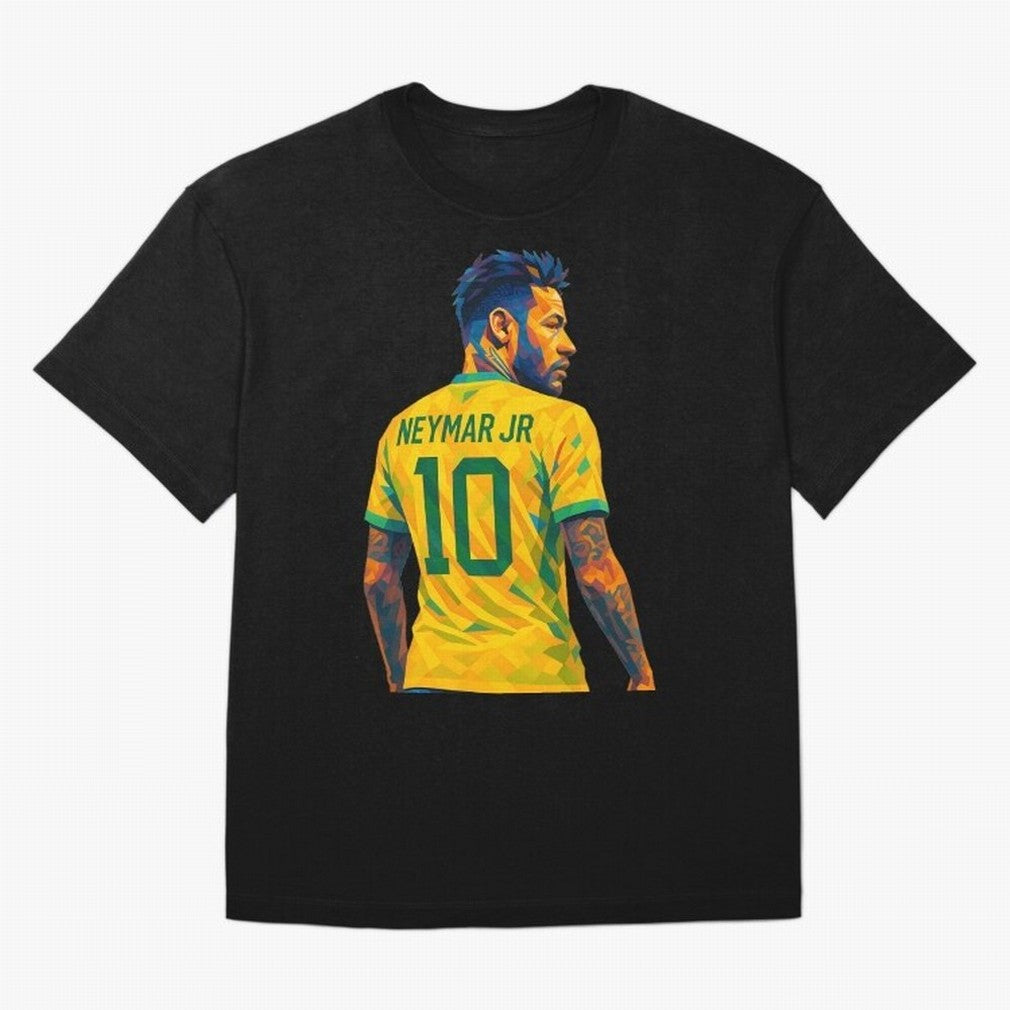 Neymar Jr Oversized T-Shirt Support the Legends of FIFA World Cup 2026 Highlighting Messi, CR7 and Mbappe, Brazil, Portugal and Argentina Energy, Football Festival Excitement, Trophy Ambitions, Country Rivalries and Star Player Buzz; Great for