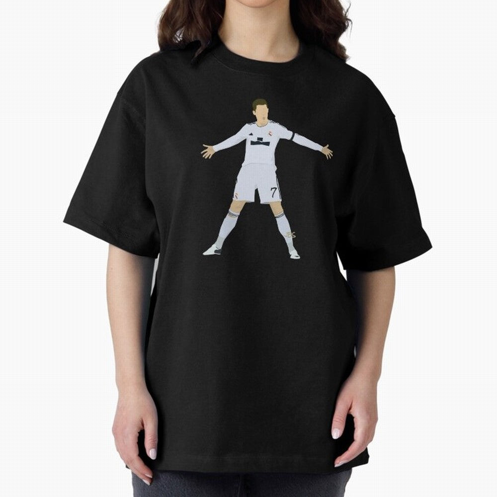 Cristiano Ronaldo celebrates at Real Madrid Oversized T-Shirt Represent Fans Who Live for the FIFA World Cup 2026 Group Stage Journey through Messi, Neymar and Mbappe Highlights, France Pride, Soccer Culture, Superstar Moments, National Team Dreams