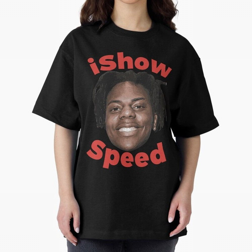 Ishowspeed Oversized T-Shirt Relive Match Day Hype around FIFA World Cup 2026 USA Canada Mexico, Cristiano Ronaldo, Haaland and CR7, England and Germany, Sports Nostalgia, International Competition, Famous Players and Unforgettable Victories; Ideal