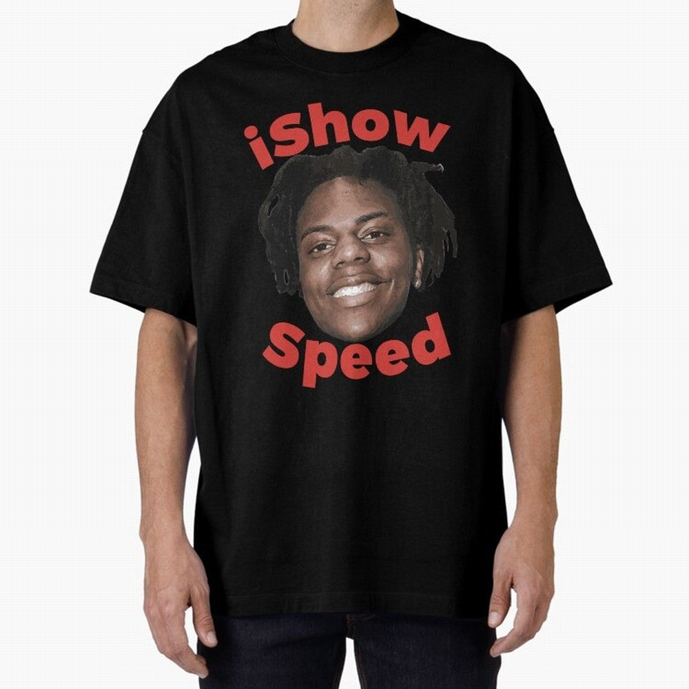 Ishowspeed Oversized T-Shirt Relive Match Day Hype around FIFA World Cup 2026 USA Canada Mexico, Cristiano Ronaldo, Haaland and CR7, England and Germany, Sports Nostalgia, International Competition, Famous Players and Unforgettable Victories; Ideal