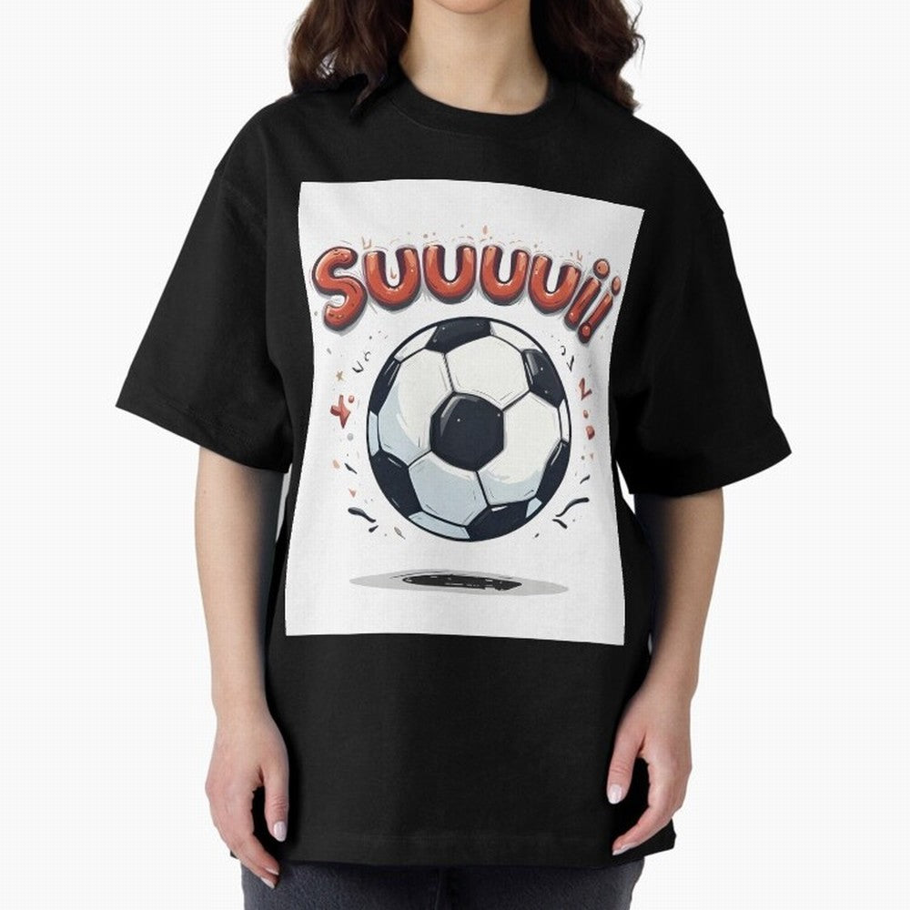 Suuuuii! CR7 Celebration Oversized T-Shirt Capture the FIFA World Cup 2026 Group Stage Journey through CR7 Highlights, Portugal, Spain and Germany Pride, Vintage Soccer Flavor, Modern Football Stars, National Flags and Final Night Emotion; Made for