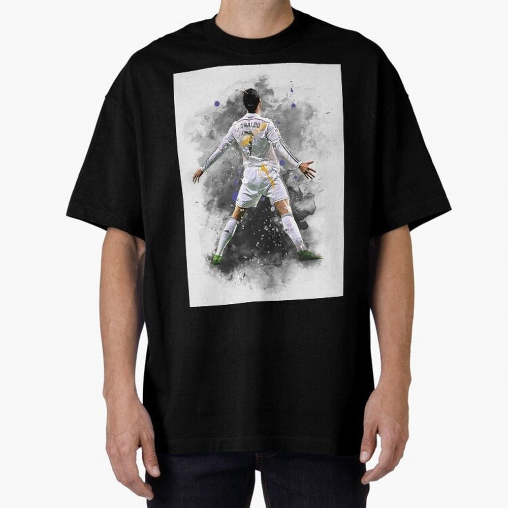 Cristiano Ronaldo 7 Oversized T-Shirt Create Global Football Passion for FIFA World Cup 2026 USA Canada Mexico, Highlighting Cristiano Ronaldo, France and Portugal, Retro Football Energy, Iconic Rivalries, Trophy Chase Drama and Stadium Atmosphere;