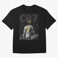 CR7 The Goat Poster Oversized T-Shirt Live for the Drama of Match Day Hype around FIFA World Cup 2026, Messi, Netherlands, Sports Nostalgia, International Competition, Famous Players and Unforgettable Victories; Ideal for Fans Who Follow Messi,