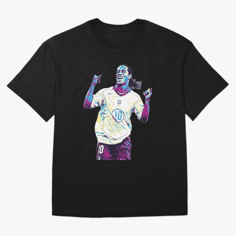 Ronaldinho brazil team Oversized T-Shirt Capture Stadium Memories from the FIFA World Cup 2026 Journey through Messi and Cristiano Ronaldo Highlights, Portugal, Spain and Germany Pride, Soccer Culture, Superstar Moments, National Team Dreams and