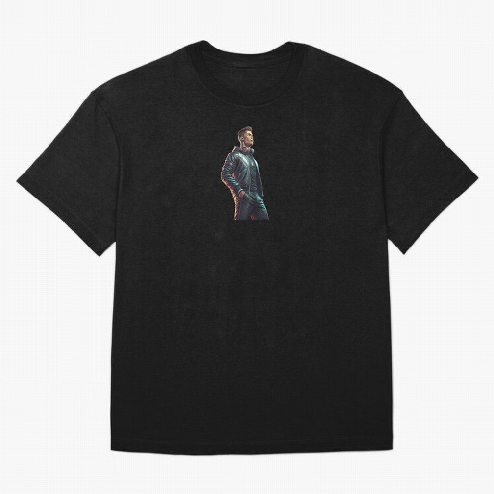 Cristiano Ronaldo Dj Oversized T-Shirt Upgrade Global Football Passion for FIFA World Cup 2026 USA Canada Mexico, Filled with Mbappe, Portugal, Vintage Soccer Flavor, Modern Football Stars, National Flags and Final Night Emotion; Ideal for Football