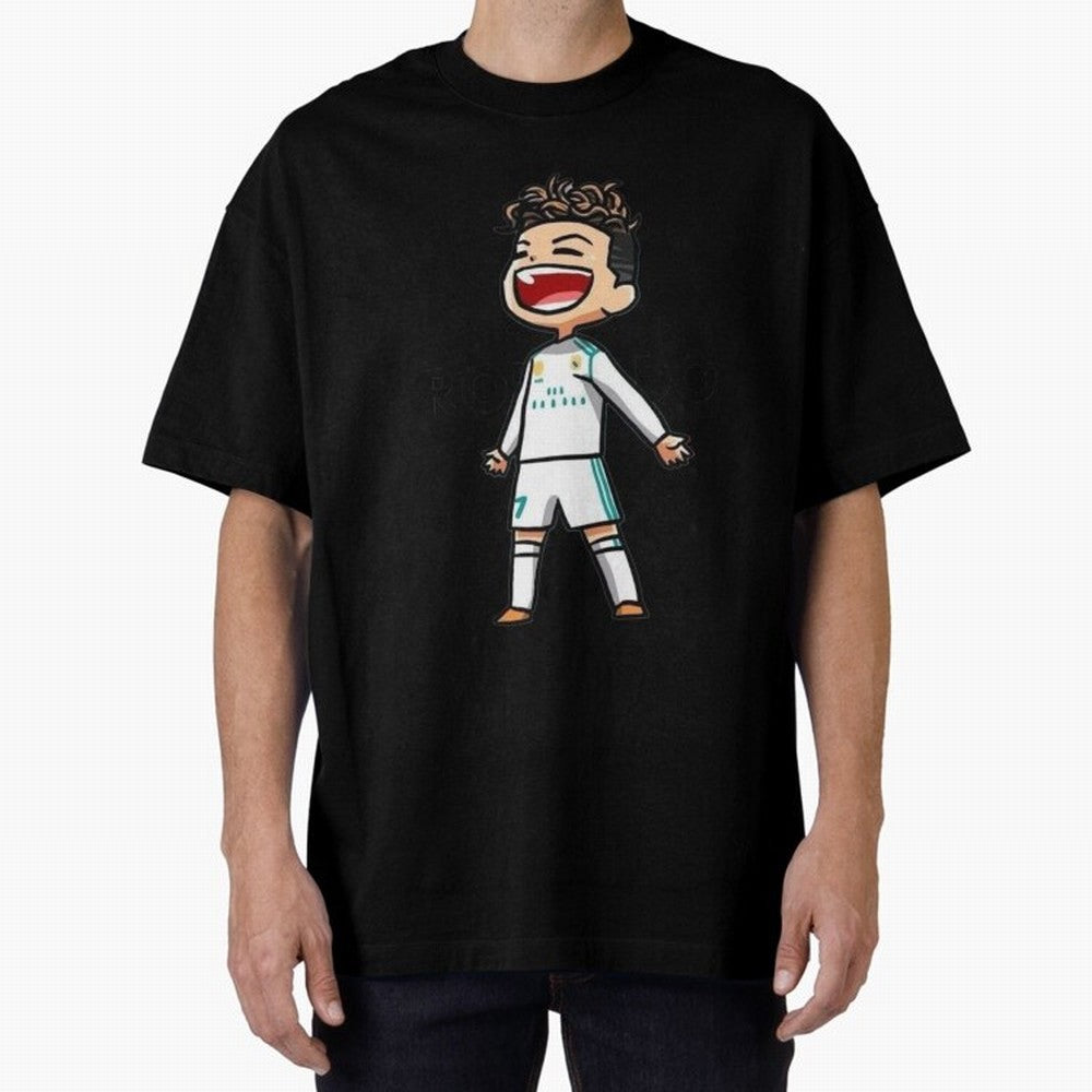 RONALDO Oversized T-Shirt Bring a Vintage Feel to FIFA World Cup 2026 Group Stage with Messi, CR7 and Mbappe, England, France and Netherlands Energy, Match Day Excitement, Supporter Culture, Golden Goals and Global Football Passion; Great for