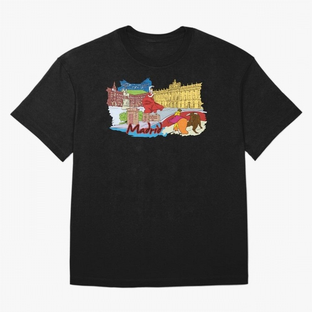Madrid Oversized T-Shirt Honor Champions and Dreams in Match Day Hype around FIFA World Cup 2026, Messi, England and Germany, Vintage Soccer Flavor, Modern Football Stars, National Flags and Final Night Emotion; Perfect for Supporters Who Want Bold