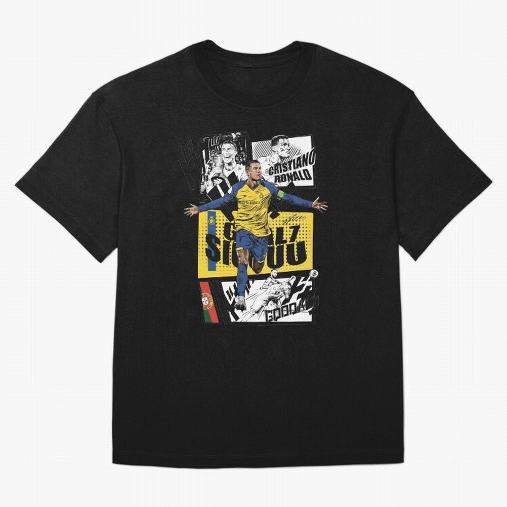 Cristiano Ronaldo CR7 Scorer Oversized T-Shirt Celebrate Unforgettable Nights in Global Football Passion for FIFA World Cup 2026 USA Canada Mexico, Centered on Messi and Cristiano Ronaldo, Argentina, Vintage Soccer Flavor, Modern Football Stars,