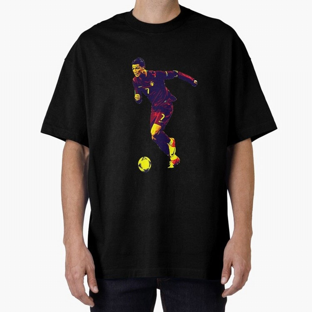 Cristianno Ronaldo Oversized T-Shirt Keep the Match Day Mood of FIFA World Cup 2026 USA Canada Mexico for Fans of Haaland and Brazil, Portugal and Argentina, Bringing Match Day Excitement, Supporter Culture, Golden Goals and Global Football