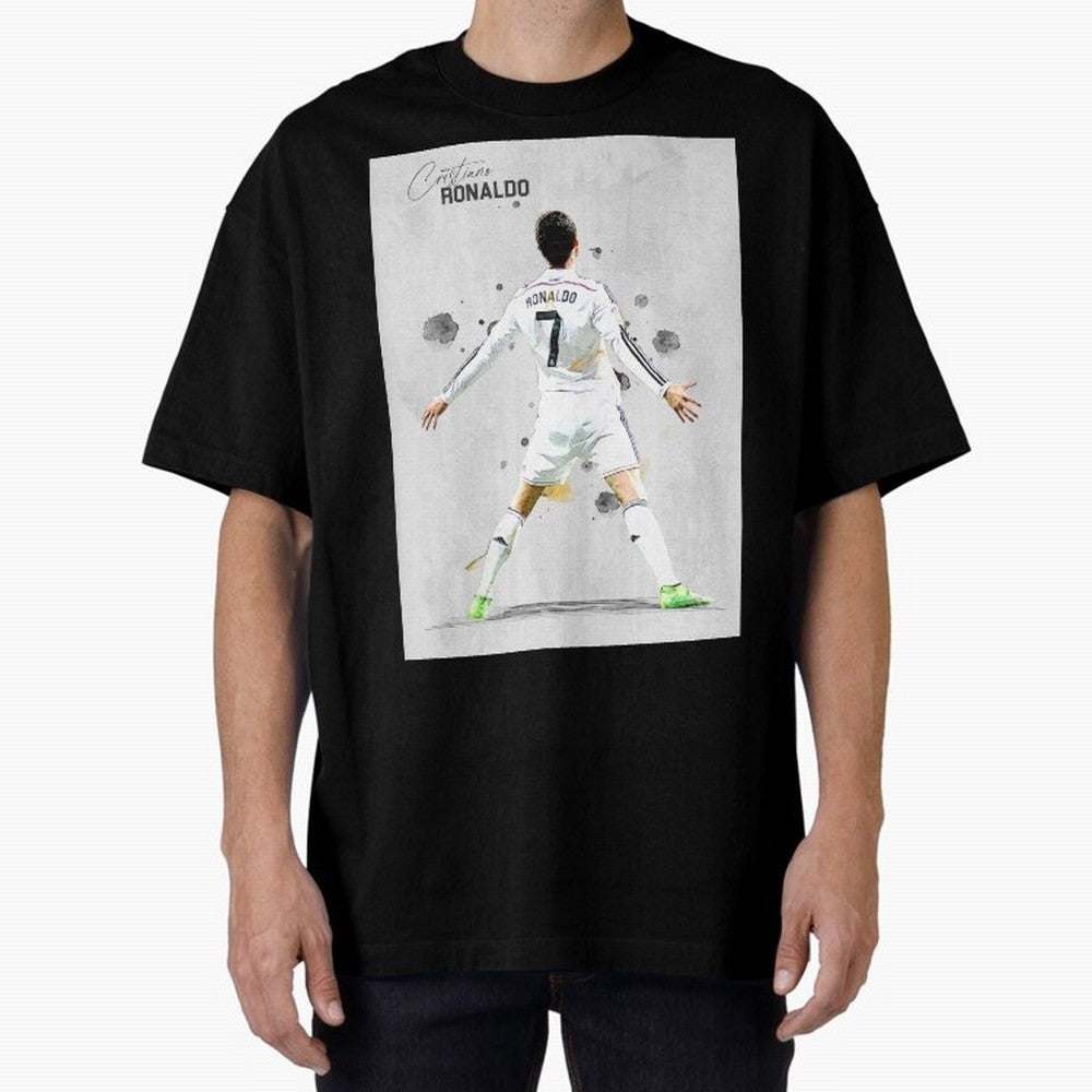 RM Legend Player Ronaldo Oversized T-Shirt Spotlight FIFA World Cup 2026 Spirit, Featuring Argentina, France and Brazil, Messi, Worldwide Fan Energy, Dramatic Goals, Stadium Lights and Championship Celebrations; Perfect for People Who Love