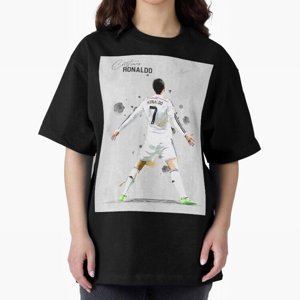 RM Legend Player Ronaldo Oversized T-Shirt Spotlight FIFA World Cup 2026 Spirit, Featuring Argentina, France and Brazil, Messi, Worldwide Fan Energy, Dramatic Goals, Stadium Lights and Championship Celebrations; Perfect for People Who Love