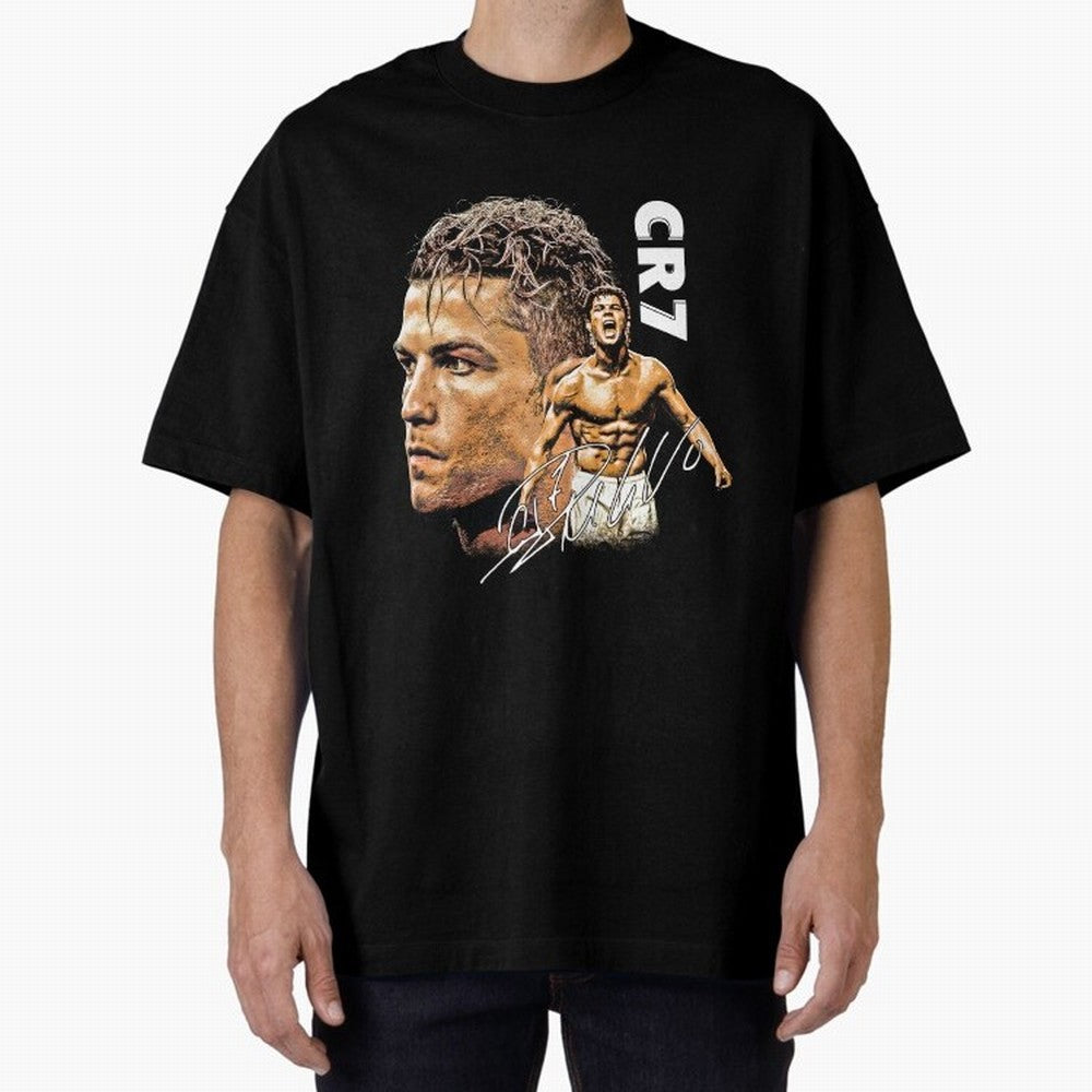 Cristiano Ronaldo Football Legend T-Shirt Oversized T-Shirt Bring Supporter Culture to FIFA World Cup 2026 Spirit, Celebrating England, France and Netherlands, Messi, Tournament Hype, Historic Matchups, Family Viewing Parties and Global Sports