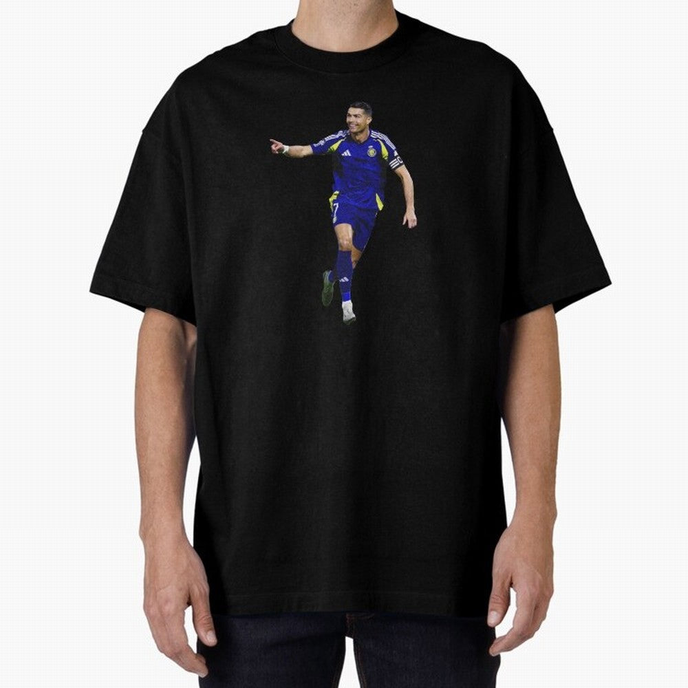 Cristiano Ronaldo Oversized T-Shirt Fuel Match Day Hype around FIFA World Cup 2026 USA Canada Mexico, Cristiano Ronaldo, Portugal, Spain and Germany, Retro Football Energy, Iconic Rivalries, Trophy Chase Drama and Stadium Atmosphere; Made for Die