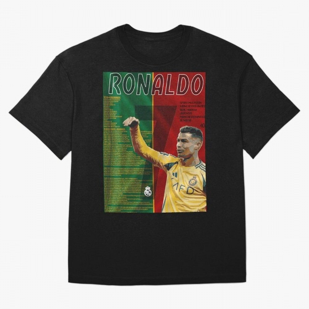 cristiano ronaldo 40th birthday tribute poster Oversized T-Shirt Embrace FIFA World Cup 2026 Group Stage Spirit, Built around Germany, Haaland, Goal Celebration Energy, Supporter Heritage, Football Icons and Worldwide Tournament Joy; Created for