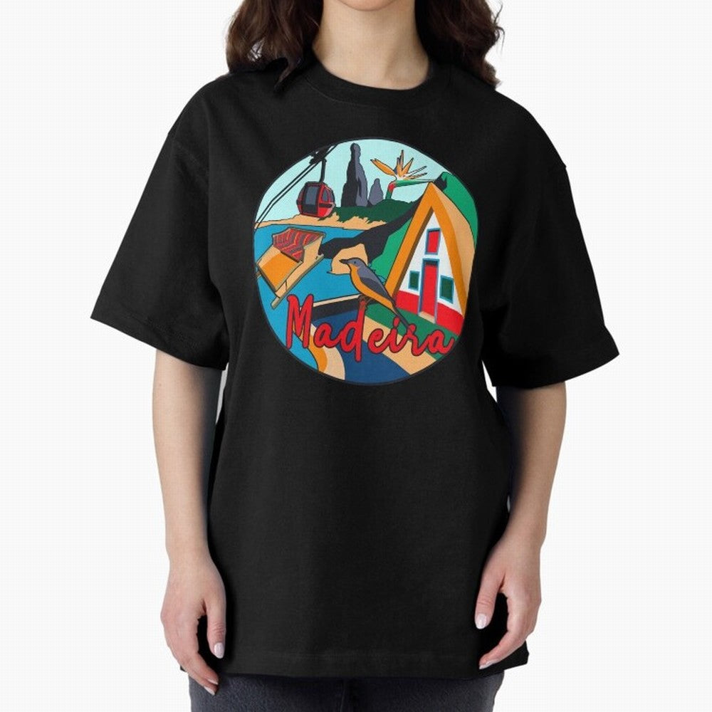 Madeira Oversized T-Shirt Carry National Pride through FIFA World Cup 2026 Group Stage Spirit, Capturing Brazil, Messi, Neymar and Mbappe, Fan Favorite Moments, National Team Passion, Big Match Drama and Soccer History; Ideal for Passionate Fans