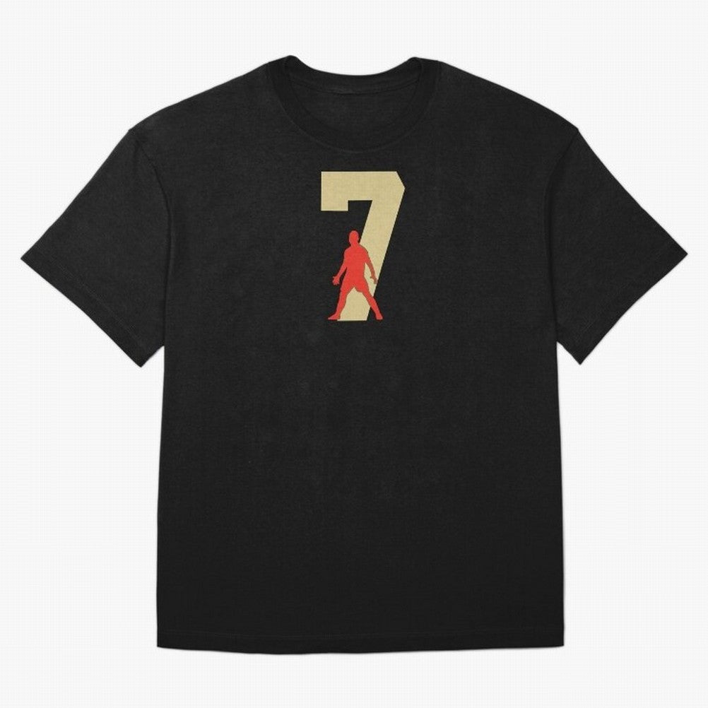 Ronaldo 7 Soccer Icon Oversized T-Shirt Feel the Heartbeat of FIFA World Cup 2026 Highlighting Haaland, Spain and Netherlands Energy, Global Supporter Spirit, Legendary Goals, National Colors and Tournament Celebration; Made for Collectors Who