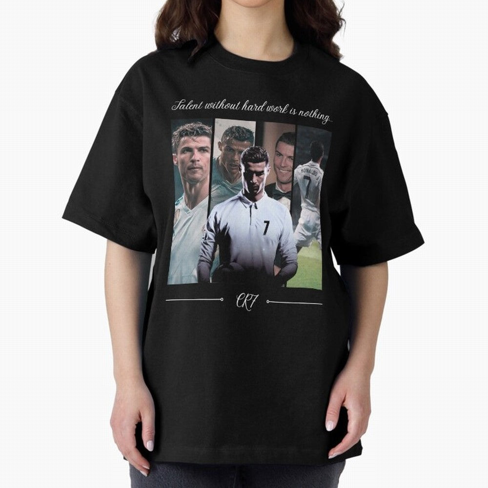 Ronaldo CR7 Oversized T-Shirt Bring Legendary Rivalry Energy to the FIFA World Cup 2026 Journey through Mbappe Highlights, Spain and Netherlands Pride, Football Festival Excitement, Trophy Ambitions, Country Rivalries and Star Player Buzz; Ideal