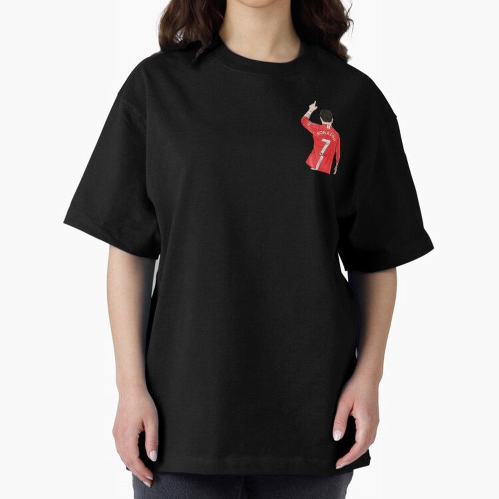 Cristiano Ronaldo CR7 Oversized T-Shirt Celebrate Golden Goal Energy in Global Football Passion for FIFA World Cup 2026, Celebrating CR7 and Messi, Portugal, Soccer Culture, Superstar Moments, National Team Dreams and Competitive Fire; Built for