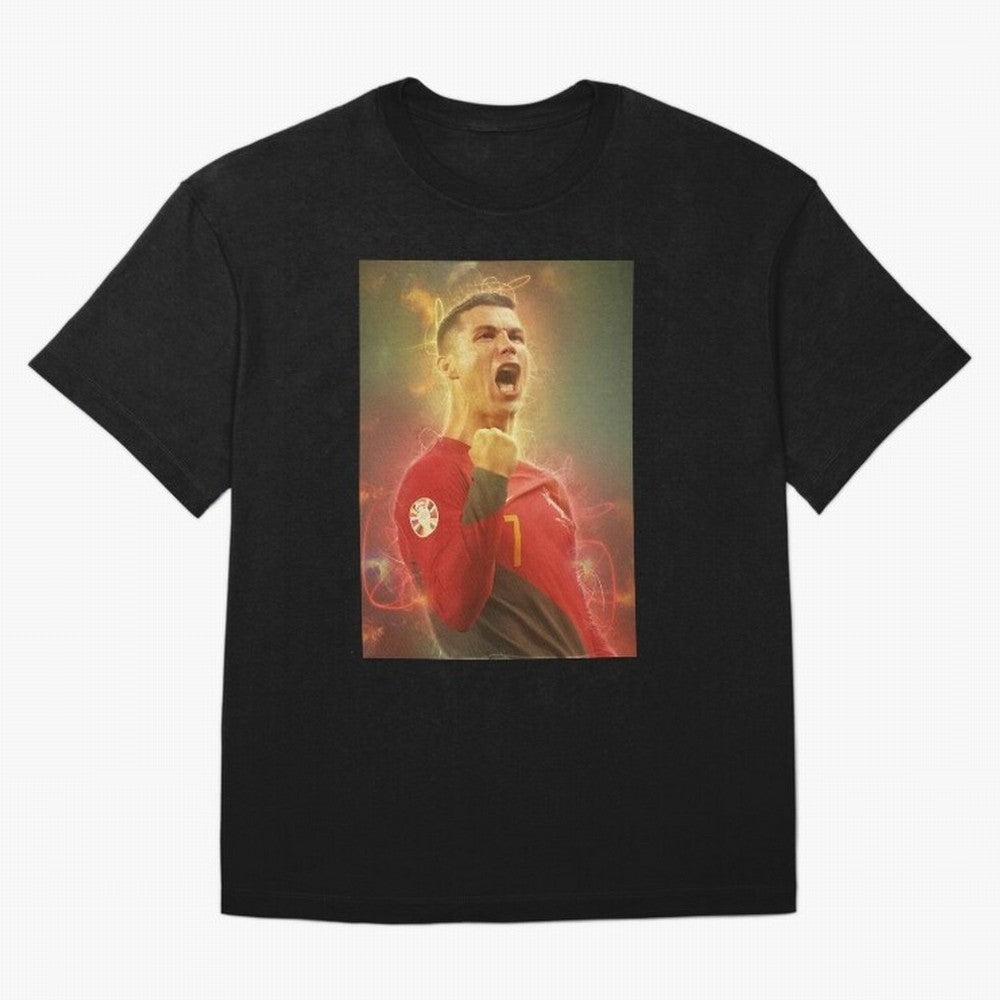 Ronaldo portugal jarsey Oversized T-Shirt Honor Football Greatness during FIFA World Cup 2026 with Cristiano Ronaldo, Haaland and CR7, Brazil Energy, Football History, Final Match Energy, Crowd Noise and Once in a Lifetime Moments; Ideal for Fans
