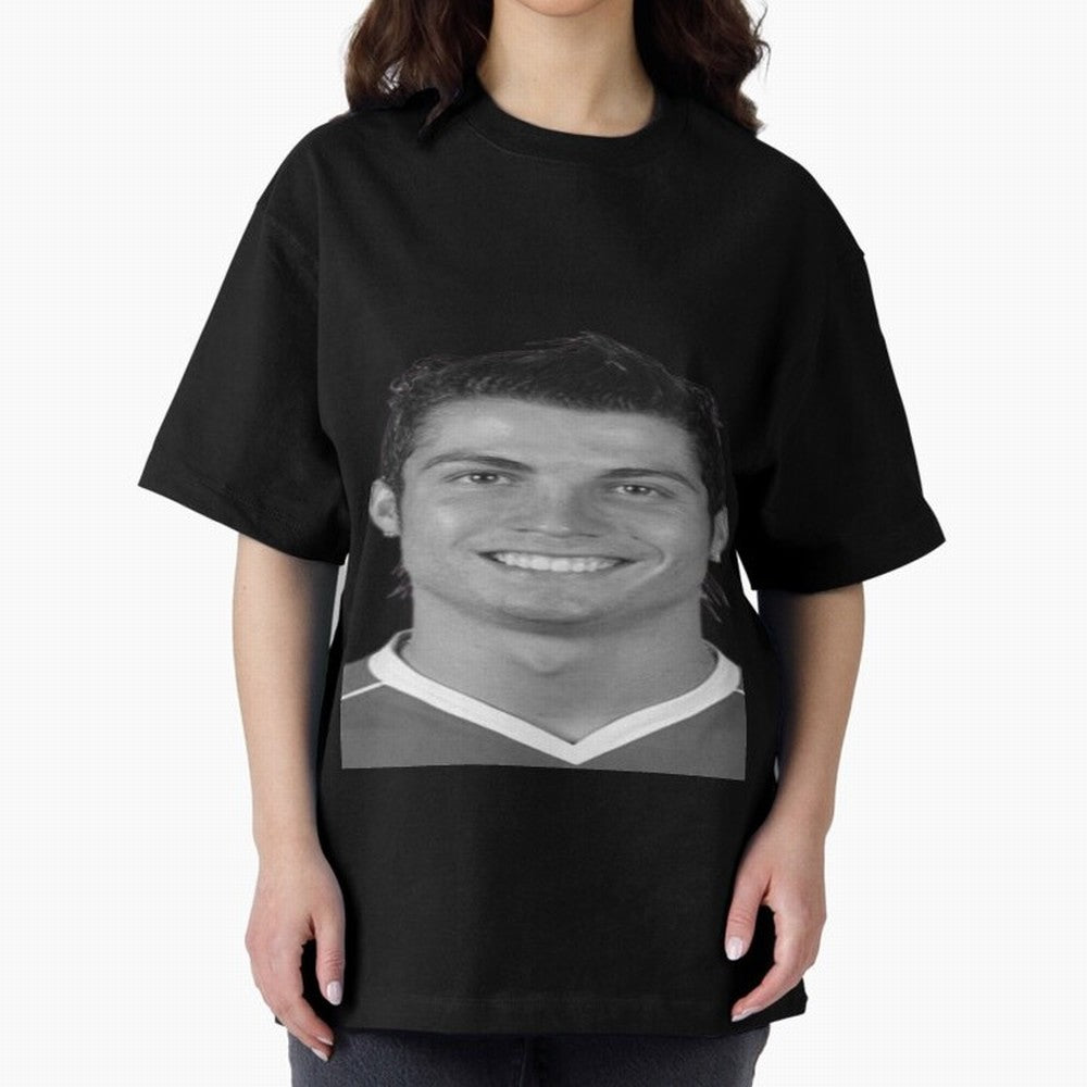 Cristiano Ronaldo Oversized T-Shirt Celebrate Classic Football Spirit in FIFA World Cup 2026 Group Stage Connected to Messi, Neymar and Mbappe, England, France and Netherlands Energy, Global Supporter Spirit, Legendary Goals, National Colors and