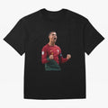 Cristiano Ronaldo T-Shirt Oversized T-Shirt Show Fan Pride Across FIFA World Cup 2026 Group Stage Centered on Mbappe and Neymar, Netherlands Energy, Championship Spirit, Famous Goals, Roaring Crowds and International Football Unity; Ideal for Fans