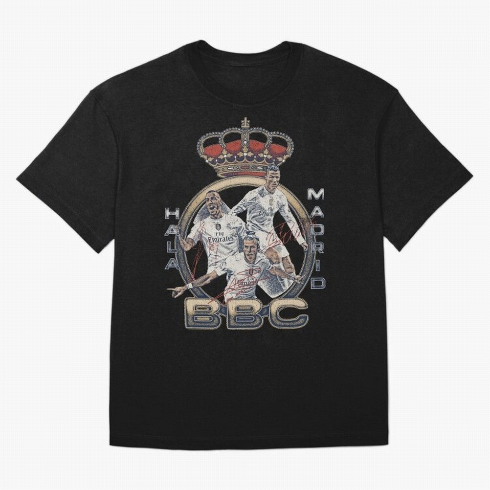 BBC of Real Madrid Oversized T-Shirt Live for the Drama of Match Day Hype around FIFA World Cup 2026 USA Canada Mexico, Neymar, Haaland and Cristiano Ronaldo, Germany, Football History, Final Match Energy, Crowd Noise and Once in a Lifetime
