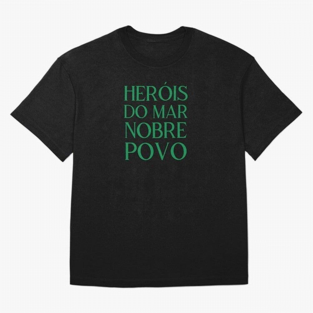 Her¨®is do Mar Nobre Povo green Oversized T-Shirt Show Your Stadium Side during FIFA World Cup 2026 USA Canada Mexico Connected to CR7 and Messi, Germany Energy, Retro Football Energy, Iconic Rivalries, Trophy Chase Drama and Stadium Atmosphere;