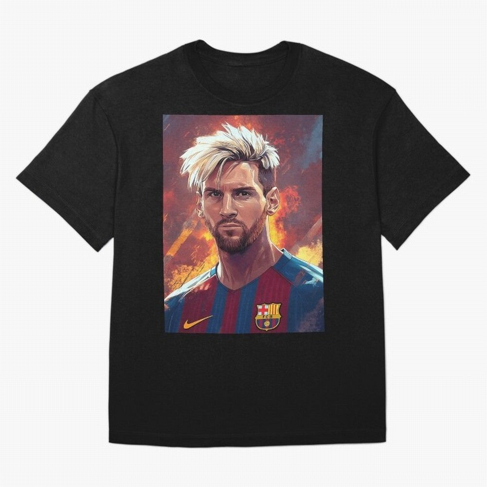 Lionel Messi Oversized T-Shirt Celebrate the Next Chapter of Global Football Passion for FIFA World Cup 2026 USA Canada Mexico, Inspired by Haaland, Spain, Match Day Excitement, Supporter Culture, Golden Goals and Global Football Passion; Perfect
