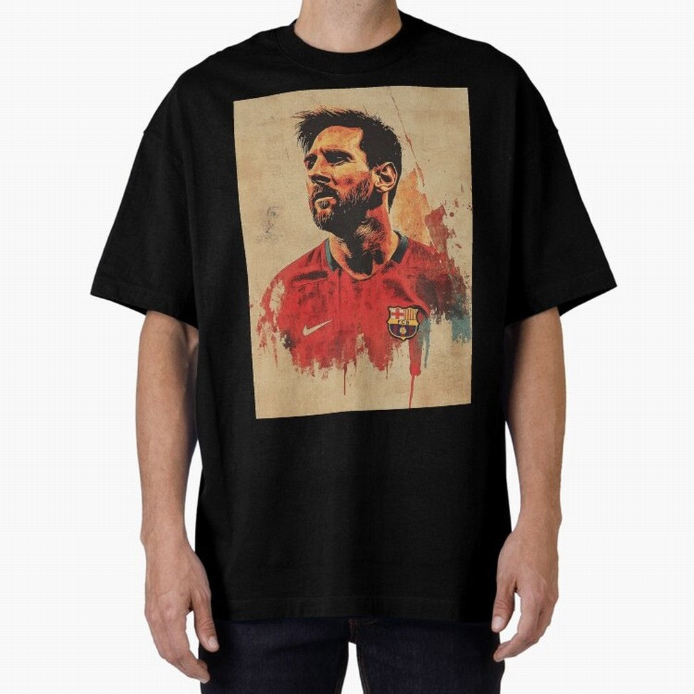 Lionel Messi Oversized T-Shirt Feel International Energy from FIFA World Cup 2026 USA Canada Mexico for Fans of Mbappe and Argentina, France and Brazil, Bringing Goal Celebration Energy, Supporter Heritage, Football Icons and Worldwide Tournament