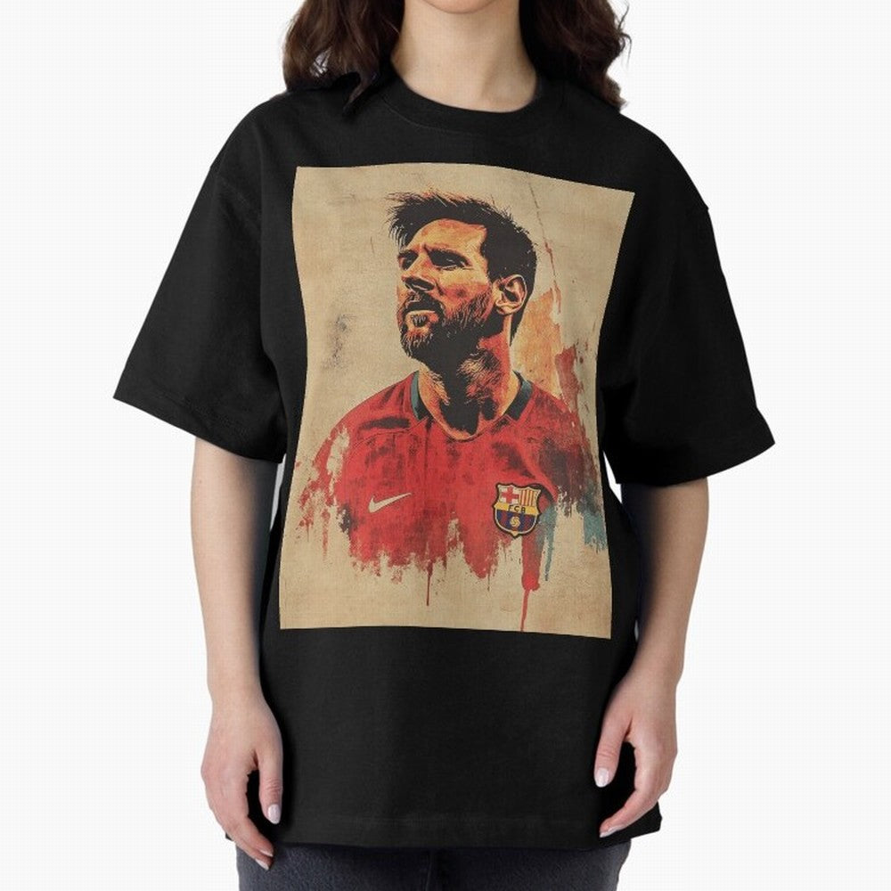 Lionel Messi Oversized T-Shirt Feel International Energy from FIFA World Cup 2026 USA Canada Mexico for Fans of Mbappe and Argentina, France and Brazil, Bringing Goal Celebration Energy, Supporter Heritage, Football Icons and Worldwide Tournament