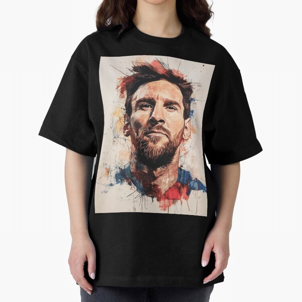 Lionel Messi Oversized T-Shirt Honor FIFA World Cup 2026 Group Stage Driven by Messi and Cristiano Ronaldo, England Energy, Retro Football Energy, Iconic Rivalries, Trophy Chase Drama and Stadium Atmosphere; Ideal for Fans Who Follow Messi,