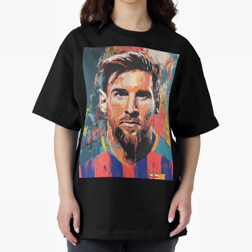 Lionel Messi Oversized T-Shirt Make Game Day About Match Day Hype around FIFA World Cup 2026, Mbappe and Neymar, France, Football Passion, Legendary Performances, Festival Vibes and Supporter Community; Created for Match Day Parties, Soccer Gifts,