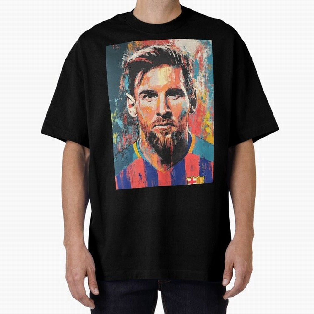 Lionel Messi Oversized T-Shirt Make Game Day About Match Day Hype around FIFA World Cup 2026, Mbappe and Neymar, France, Football Passion, Legendary Performances, Festival Vibes and Supporter Community; Created for Match Day Parties, Soccer Gifts,