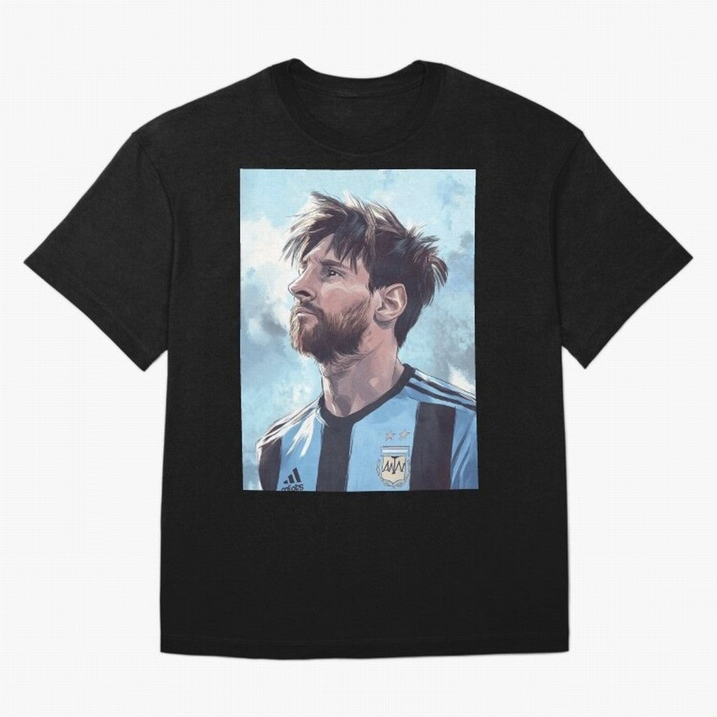 Lionel Messi Oversized T-Shirt Support Your Favorite Stars during FIFA World Cup 2026 for Fans of Messi, CR7 and Mbappe and England, Bringing Soccer Culture, Superstar Moments, National Team Dreams and Competitive Fire; Made for Collectors Who