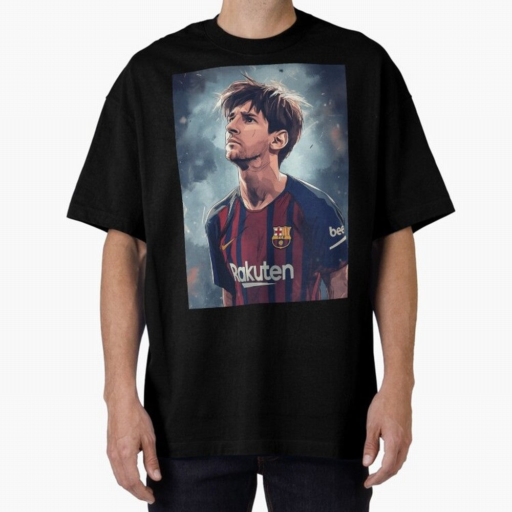 Lionel Messi Oversized T-Shirt Step into FIFA World Cup 2026 Group Stage Filled with Mbappe and Neymar, Spain Energy, Classic Soccer Heritage, Championship Pressure, Fan Loyalty and International Pride; Great for Supporters Who Love Legendary