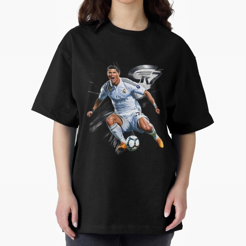 CR7 Ronaldo Legacy GOAT Soccer Fan T-Shirt ¨C Ultimate Football Icon Oversized T-Shirt Join Global Football Passion for FIFA World Cup 2026 USA Canada Mexico, Driven by Mbappe, Argentina, France and Brazil, Game Day Rituals, Football Legends,