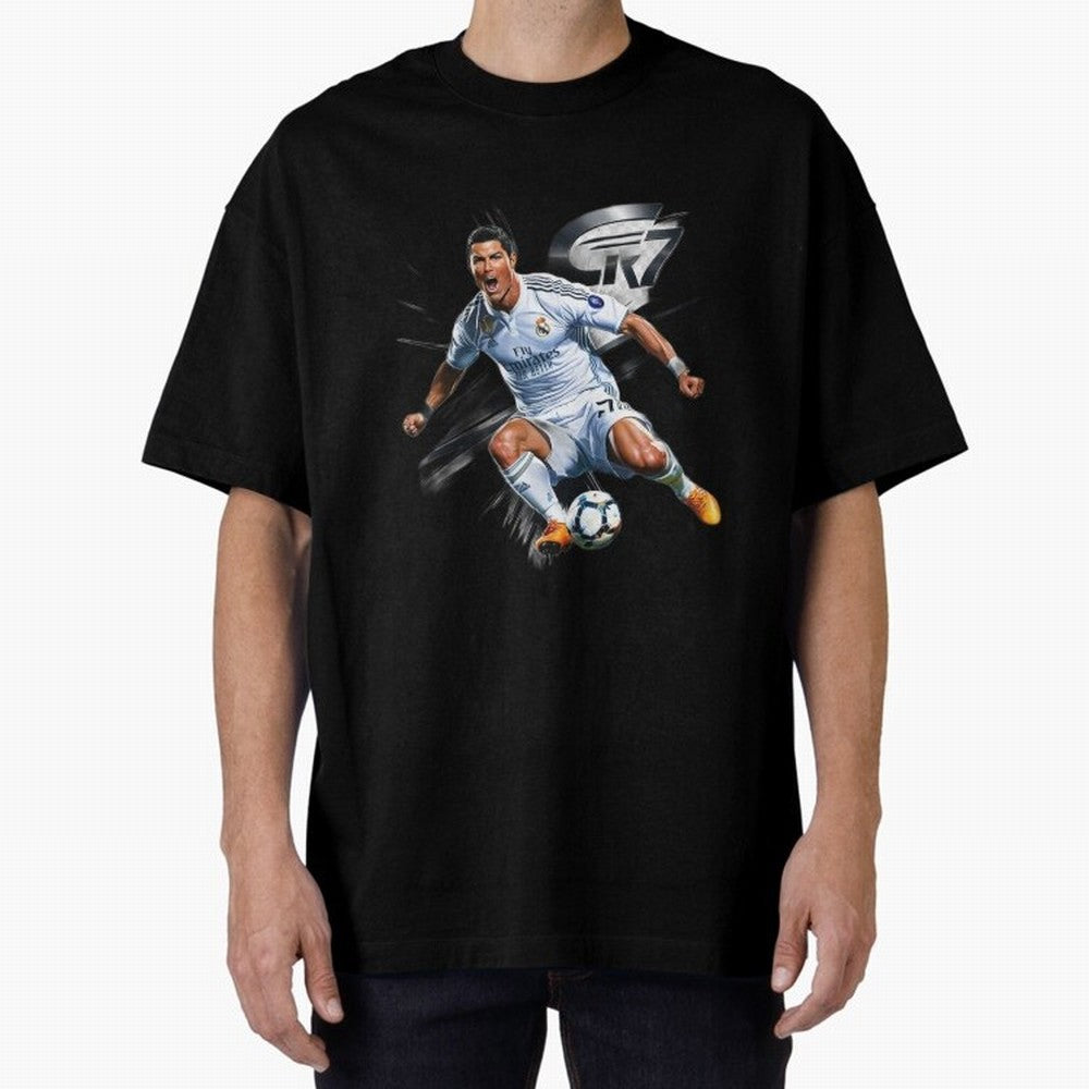 CR7 Ronaldo Legacy GOAT Soccer Fan T-Shirt ¨C Ultimate Football Icon Oversized T-Shirt Join Global Football Passion for FIFA World Cup 2026 USA Canada Mexico, Driven by Mbappe, Argentina, France and Brazil, Game Day Rituals, Football Legends,