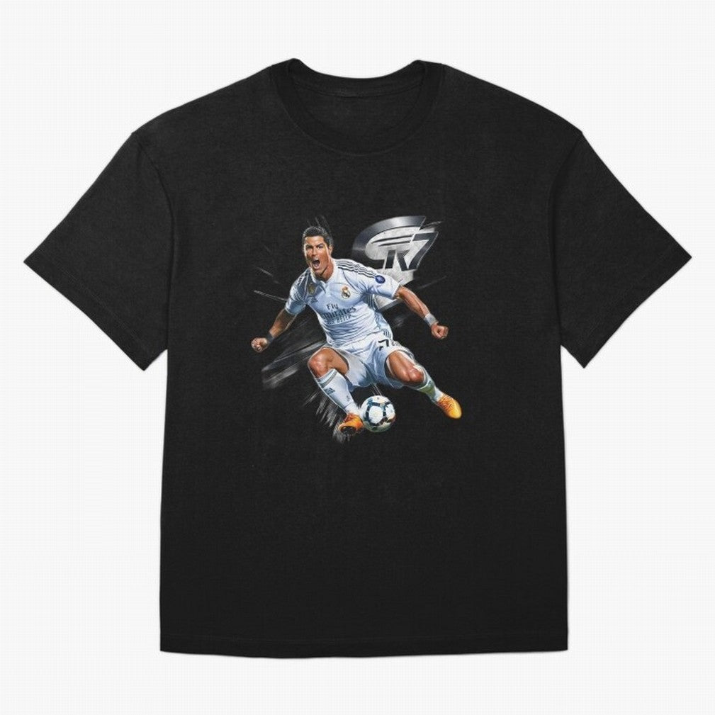CR7 Ronaldo Legacy GOAT Soccer Fan T-Shirt ¨C Ultimate Football Icon Oversized T-Shirt Join Global Football Passion for FIFA World Cup 2026 USA Canada Mexico, Driven by Mbappe, Argentina, France and Brazil, Game Day Rituals, Football Legends,