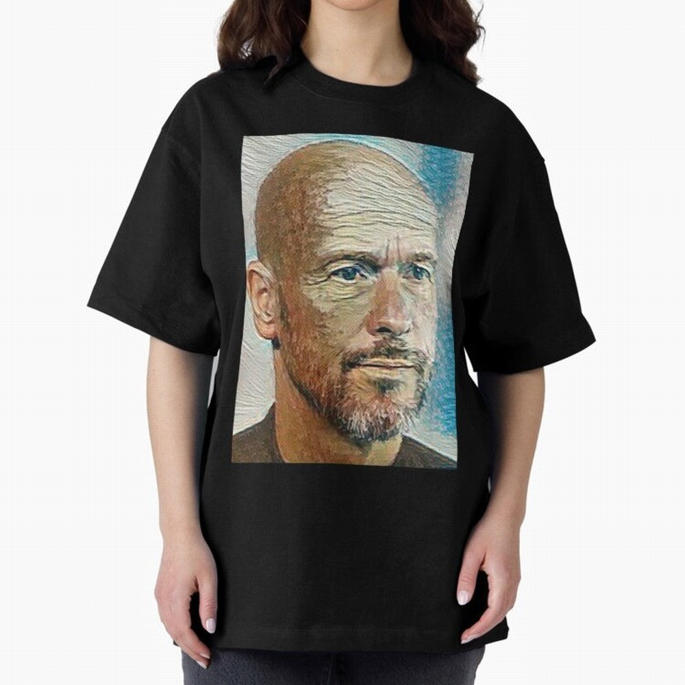 Erik Ten Hag Oversized T-Shirt Honor the Beautiful Game during FIFA World Cup 2026 USA Canada Mexico Spirit, Filled with Brazil, Portugal and Argentina, Haaland, Retro Football Energy, Iconic Rivalries, Trophy Chase Drama and Stadium Atmosphere;