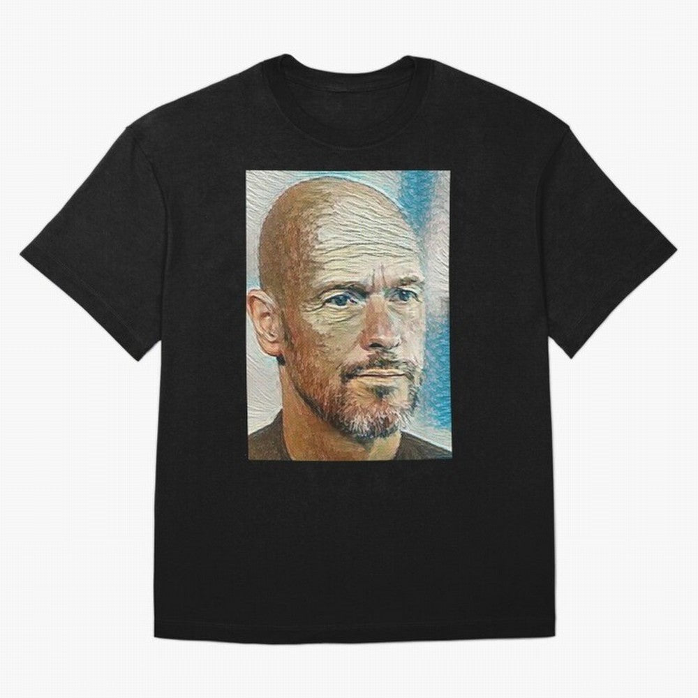 Erik Ten Hag Oversized T-Shirt Honor the Beautiful Game during FIFA World Cup 2026 USA Canada Mexico Spirit, Filled with Brazil, Portugal and Argentina, Haaland, Retro Football Energy, Iconic Rivalries, Trophy Chase Drama and Stadium Atmosphere;
