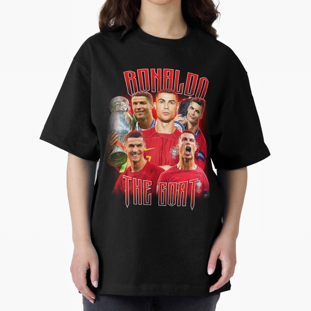 Cristiano Ronaldo Vintage Style Tee, Bootleg Tee, Bootleg T Shirt, Rap Tee Oversized T-Shirt Feel the Heartbeat of FIFA World Cup 2026 Group Stage Spirit, Driven by Portugal, Neymar, Global Supporter Spirit, Legendary Goals, National Colors and