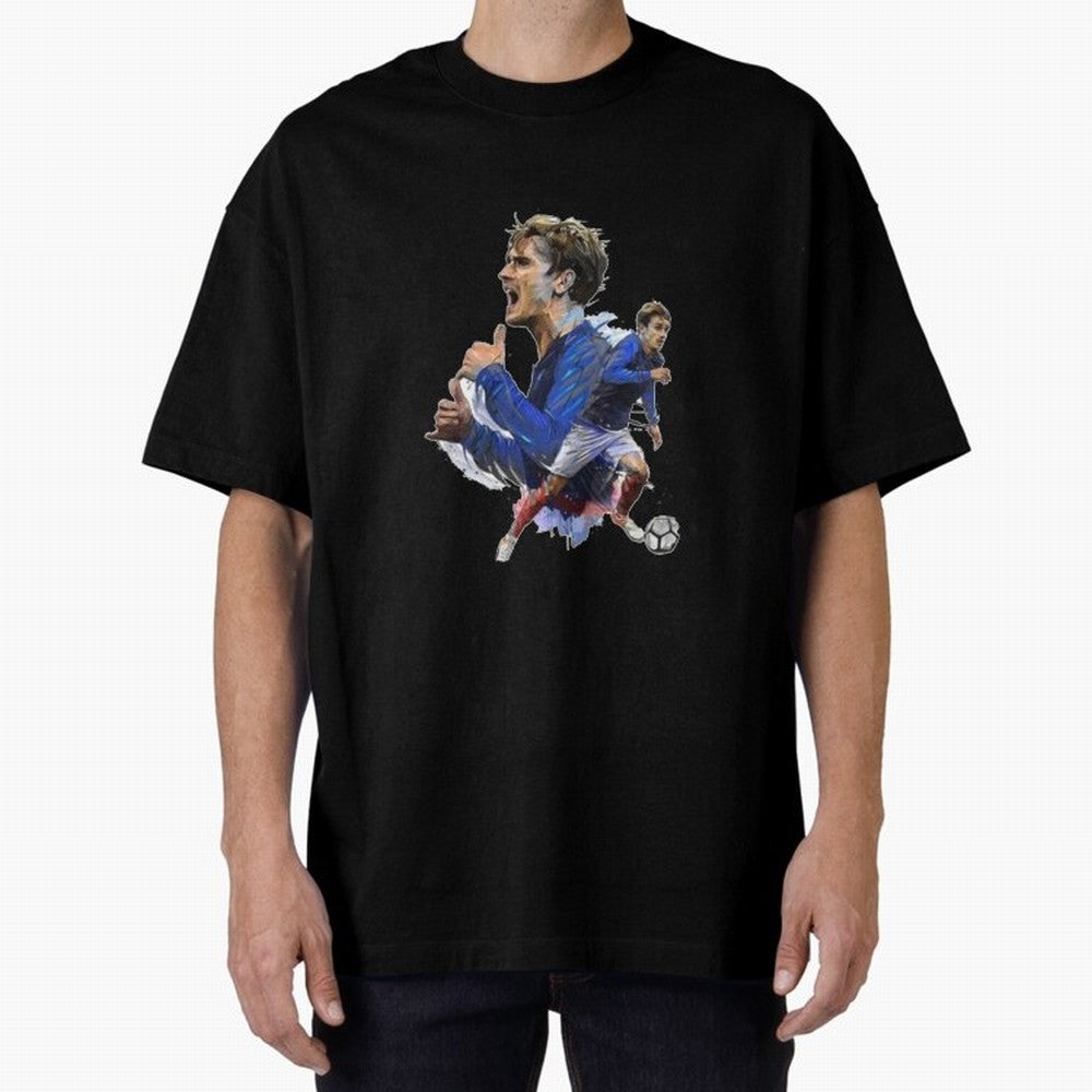 Griezmann Oversized T-Shirt Share the Excitement of FIFA World Cup 2026 Group Stage for Fans of Messi, Neymar and Mbappe and Spain, Bringing Classic Soccer Heritage, Championship Pressure, Fan Loyalty and International Pride; Perfect for Supporters