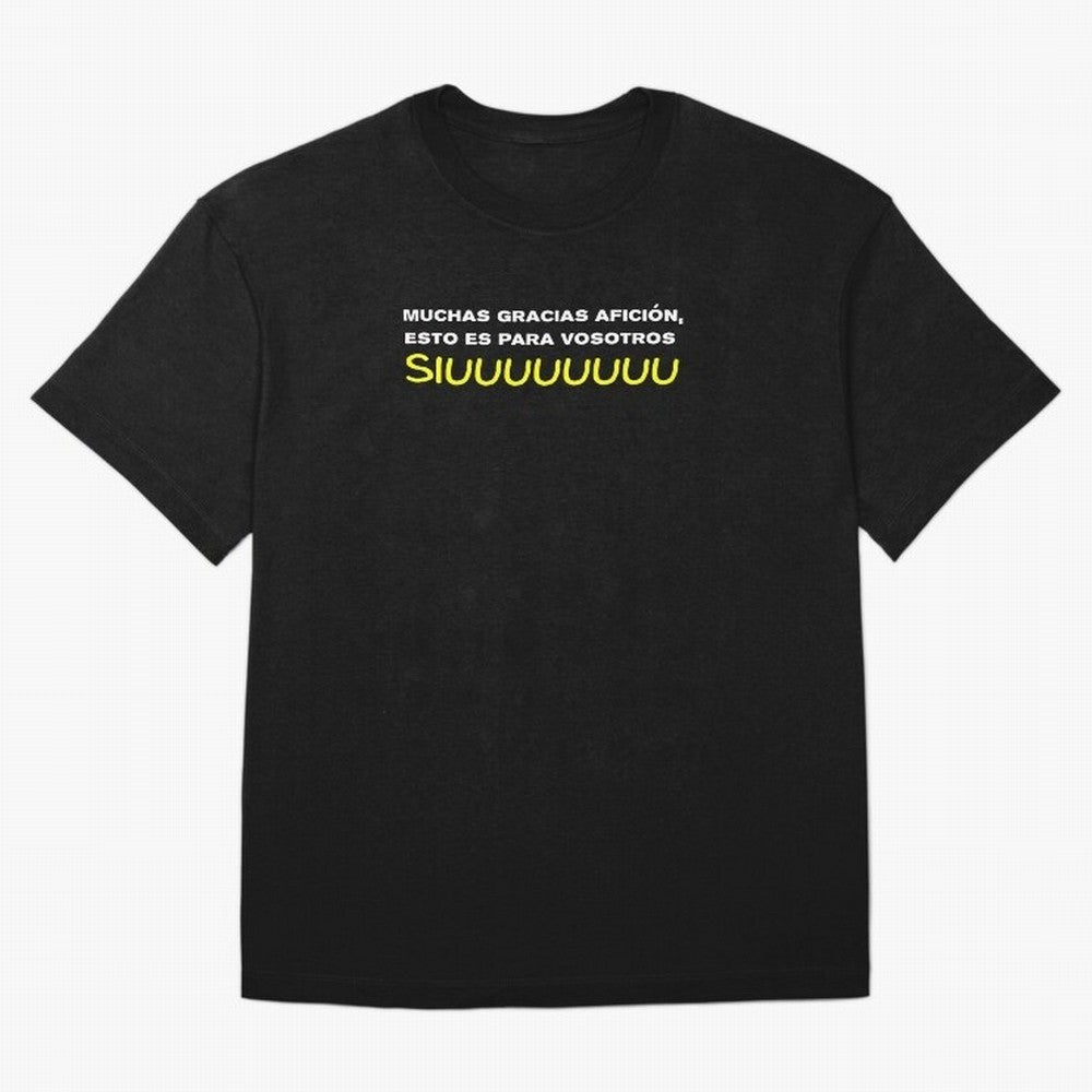 Muchas gracias afici¨®n, esto es para vosotros Siuuu Oversized T-Shirt Make the Season About Match Day Hype around FIFA World Cup 2026 Group Stage, CR7 and Messi, Argentina, France and Brazil, Soccer Culture, Superstar Moments, National Team Dreams