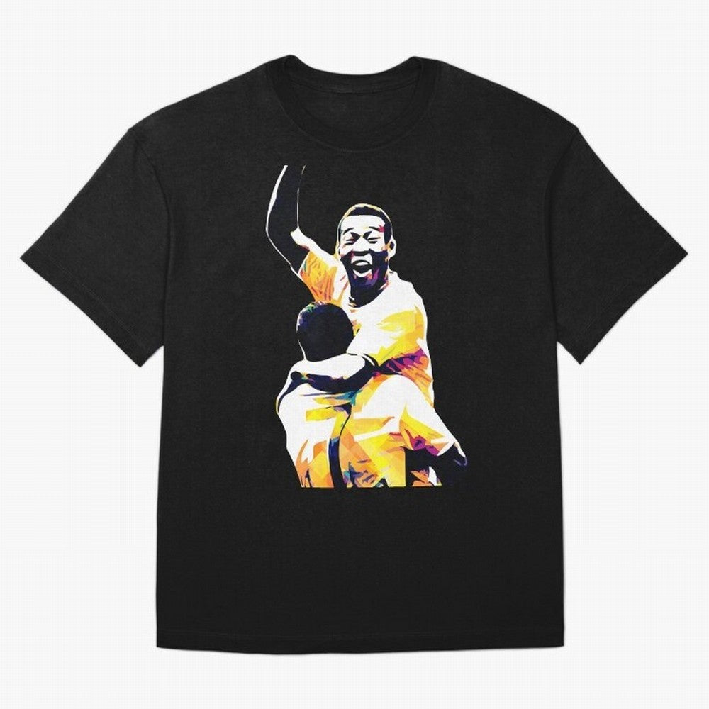 Pele Pop Art Oversized T-Shirt Represent Fans Who Live for Global Football Passion for FIFA World Cup 2026 Group Stage, Made for Haaland and Mbappe, Germany, Football History, Final Match Energy, Crowd Noise and Once in a Lifetime Moments; Great