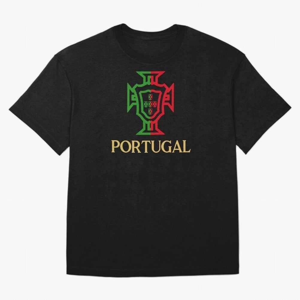 Portugal Tuga Gold Oversized T-Shirt Make Your Look Match Match Day Hype around FIFA World Cup 2026 USA Canada Mexico, Neymar, Haaland and Cristiano Ronaldo, Netherlands, Football Festival Excitement, Trophy Ambitions, Country Rivalries and Star