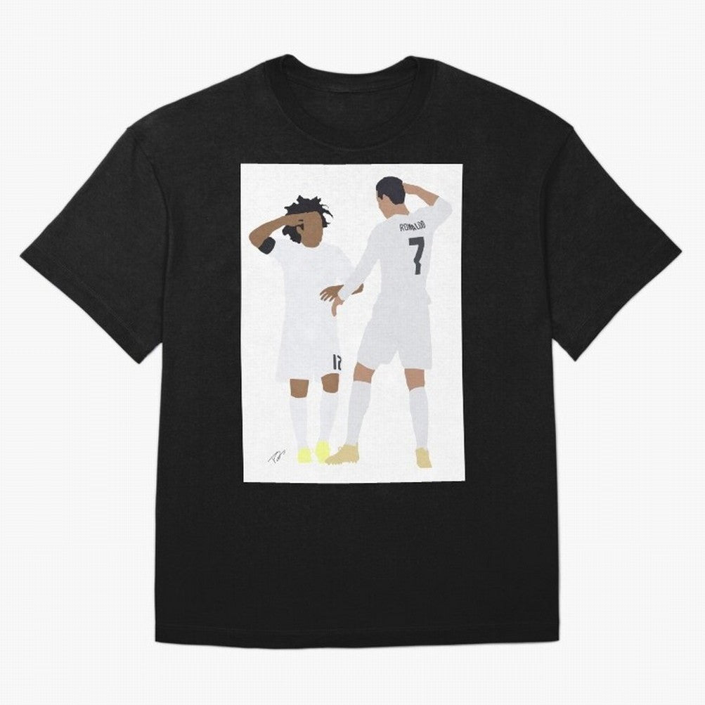Ronaldo & Marcelo Oversized T-Shirt Mark the FIFA World Cup 2026 USA Canada Mexico Journey through Mbappe and Neymar Highlights, Netherlands Pride, Vintage Soccer Flavor, Modern Football Stars, National Flags and Final Night Emotion; Perfect for