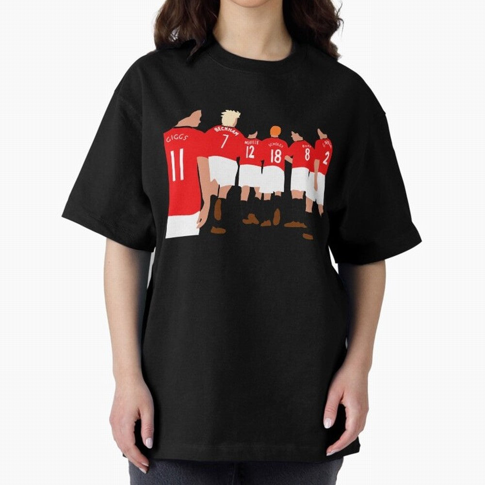 Class of 92 - Manchester United Legends Oversized T-Shirt Stand Out with Spirit from FIFA World Cup 2026 Group Stage with Neymar, England and Germany Energy, Retro Football Energy, Iconic Rivalries, Trophy Chase Drama and Stadium Atmosphere; Built
